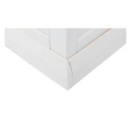 Rackhams Cosenza Off White 1 Drawer TV Cabinet Chrome Cup Handle - Off White - thumbnail 6