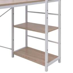 Rackhams Desk with 4-Tier Bookcase Oak - thumbnail 3