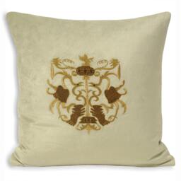 Rackhams Castle Bolsover Cushion Cover - Silver - 45x45cm - Silver - 50% Cotton/50% Viscose