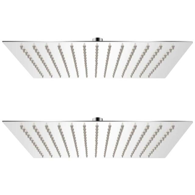 Rackhams Rain Shower Head 2 pcs Stainless Steel 25x25 cm - image 1