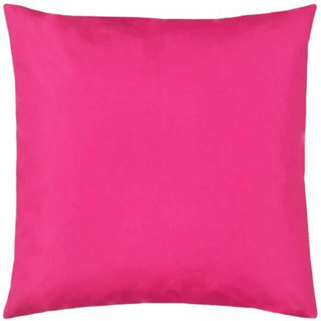 Rackhams Plain Outdoor Cushion Cover - Pink - One Size - Pink - 100% Polyester - image 1