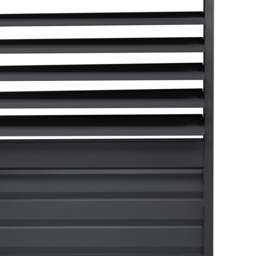 Rackhams Anthracite Aluminium Pergola With White Blinds & 2 Shutter Panels - 3m x 3m - thumbnail 3
