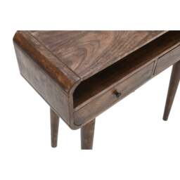 Rackhams Winnie Dark Mango Wood Console Table with 2 Drawers - Lacquered - Wood - 1 - thumbnail 6