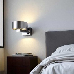 Rackhams 6 Watt LED Chrome Bedside Wall Reading Light - thumbnail 1