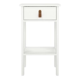 Rackhams Barcelona Bedside Table with 1 Drawer in White - White - Manufactured wood - 1 - thumbnail 2
