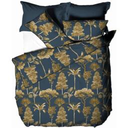 Rackhams Arboretum Pillowcase (Pack Of 2) - Blue - One Size - Blue - 100% Cotton