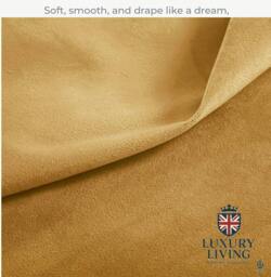 Rackhams Montreal Taped Top Curtains - Gold - 117cm width x 183cm drop - thumbnail 3