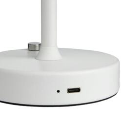 Rackhams Energize White LED Rechargeable Desk Table Lamp with Touch Sensor - thumbnail 5