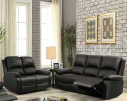 Rackhams PU Leather Electric Reclining Sofa set - Chair only - Brown - thumbnail 5