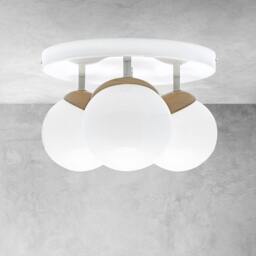 Rackhams Sfera Ceiling Lamp Hand Made Natural Wood Detail - thumbnail 1