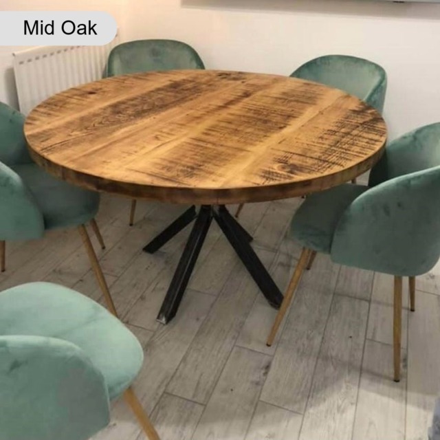 Rackhams Rustic Canadian Round Dining Table - 100cm - image 1