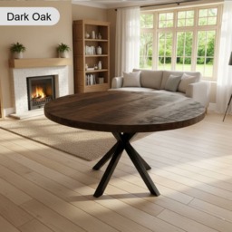 Rackhams Rustic Canadian Round Dining Table - 100cm - thumbnail 4