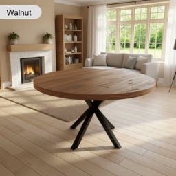 Rackhams Rustic Canadian Round Dining Table - 100cm - thumbnail 3
