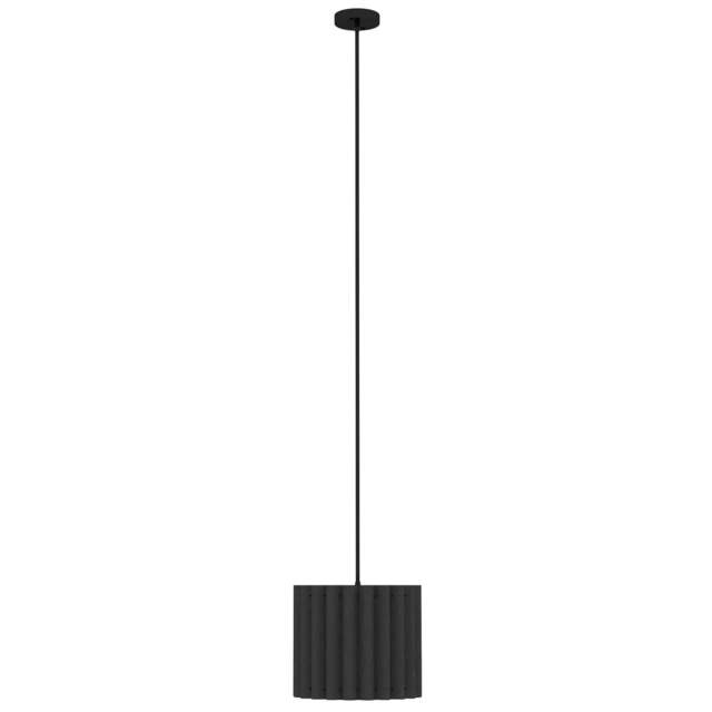 Rackhams Linen Pendant Light, Bedside Ceiling Lamps with E27 Bulb, Modern Hanging Lights for Living Room, Bedroom, Kitchen, Hallway, Black