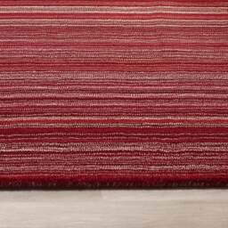 Rackhams Fine Striped Design Wool Rug - 80X150 cm - thumbnail 3