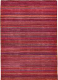 Rackhams Fine Striped Design Wool Rug - 80X150 cm