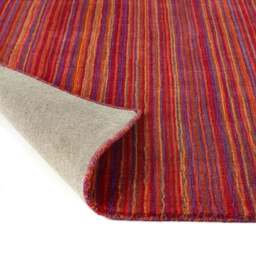 Rackhams Fine Striped Design Wool Rug - 80X150 cm - thumbnail 4