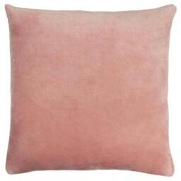 Rackhams Solo Velvet Square Cushion Cover - Pink - One Size - Pink - 100% Cotton