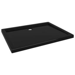 Rackhams Rectangular ABS Shower Base Tray Black 70x90 cm - thumbnail 2
