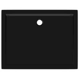 Rackhams Rectangular ABS Shower Base Tray Black 70x90 cm - thumbnail 5