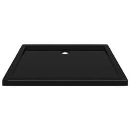 Rackhams Rectangular ABS Shower Base Tray Black 70x90 cm - thumbnail 3