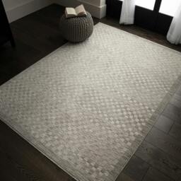 Rackhams Laurent LA02 Checkered Grey Rug - 120x160cm - thumbnail 2