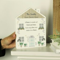 Rackhams Personalised Wooden House Ornament - thumbnail 2