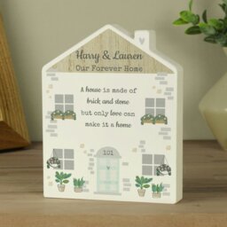 Rackhams Personalised Wooden House Ornament - thumbnail 4