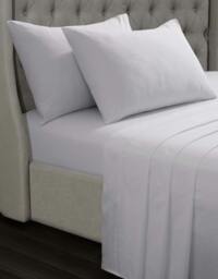 Rackhams Luxury 100% Cotton 35cm Deep Fitted Sheet Soft & Hypoallergenic - White - Single (90cm x 190cm) + Deep 35cm) - thumbnail 1