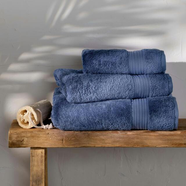 Rackhams Dusky Blue Egyptian Cotton Bath Sheet - Standard - 4 Pack - image 1