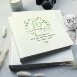 Rackhams Personalised Botanical Anniversary Photo Album - h22.5 x w22.5 x d3cm - thumbnail 1