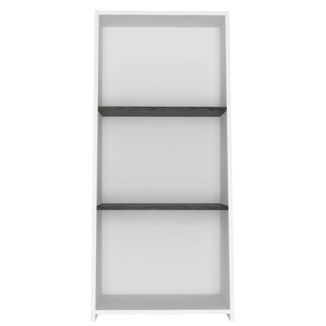 Rackhams Dallas Low 3-Shelf Bookcase - White - image 1