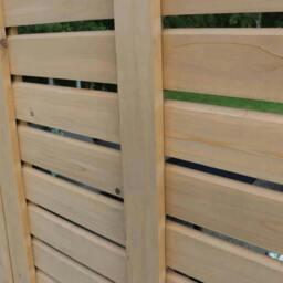 Rackhams Yardistry Wooden Gazebo Wall 10ft (3m) with Natural Stain - thumbnail 5