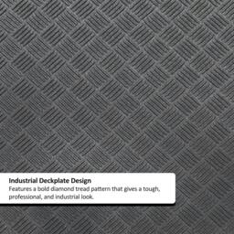 Rackhams Deckplate Low Profile Rubber Doormat - 60cm x 40cm - thumbnail 5