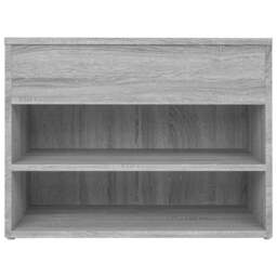 Rackhams Shoe Bench Grey Sonoma 60x30x45 cm Engineered Wood - thumbnail 6