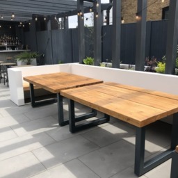 Rackhams Chunky Handmade Commercial Outdoor Table - 280 - 80 - thumbnail 2