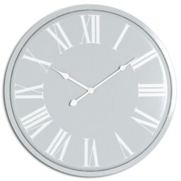 Rackhams Rothay Wall Clock - Grey - 49cm x 4cm x 49cm - Grey - 100% Mixed - thumbnail 2