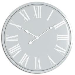 Rackhams Rothay Wall Clock - Grey - 49cm x 4cm x 49cm - Grey - 100% Mixed
