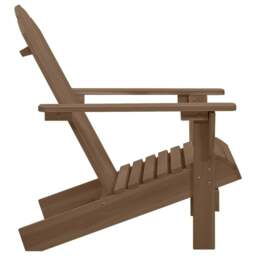 Rackhams Garden Chair Wood Brown - thumbnail 3