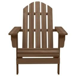 Rackhams Garden Chair Wood Brown - thumbnail 2