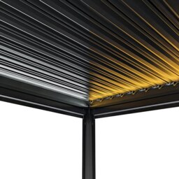 Rackhams Anthracite Aluminium Pergola With LED Lights - 3m x 4m - thumbnail 3