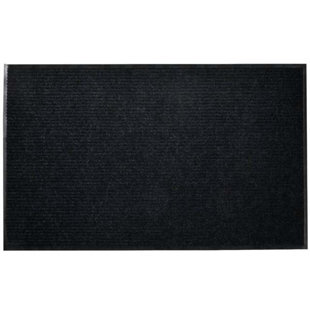 Rackhams Door Mat 90 x 150 cm Black PVC