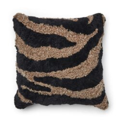 Rackhams Zebra Cushion - Doublesided - 60x60 cm - Black/Ivory - thumbnail 3