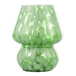 Rackhams Eye Catching Artisan Style Emerald Green Mottled Glass Table Lamp - thumbnail 4