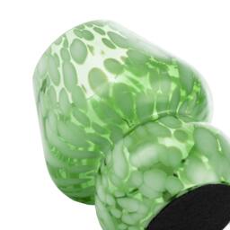 Rackhams Eye Catching Artisan Style Emerald Green Mottled Glass Table Lamp - thumbnail 5