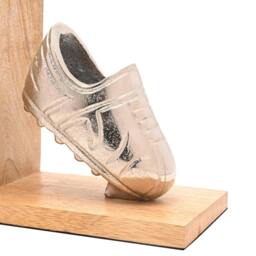 Rackhams Personalised Football Bookends - H14 x W28.5cm x D8.5cm, 0.593kg - Metal/Wood - thumbnail 2