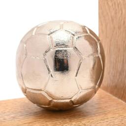 Rackhams Personalised Football Bookends - H14 x W28.5cm x D8.5cm, 0.593kg - Metal/Wood - thumbnail 3