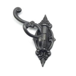 Rackhams Antique Cast Iron Decorative Swivel Triple Hat and Coat Hook - thumbnail 3