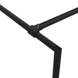 Rackhams Walk-in Shower Wall Black 80x195 cm Clear ESG Glass - thumbnail 6