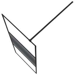 Rackhams Walk-in Shower Wall Black 80x195 cm Clear ESG Glass - thumbnail 5